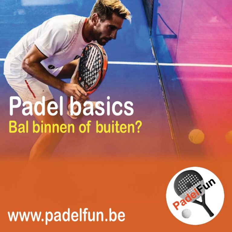 Padelbal binnen of buiten?