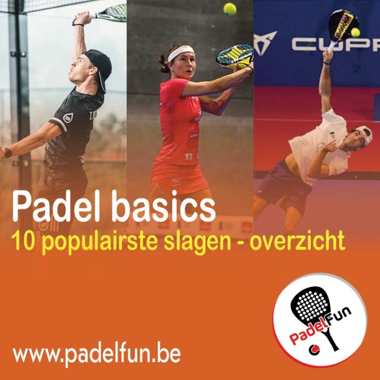 bandeja, volley en smash in padel