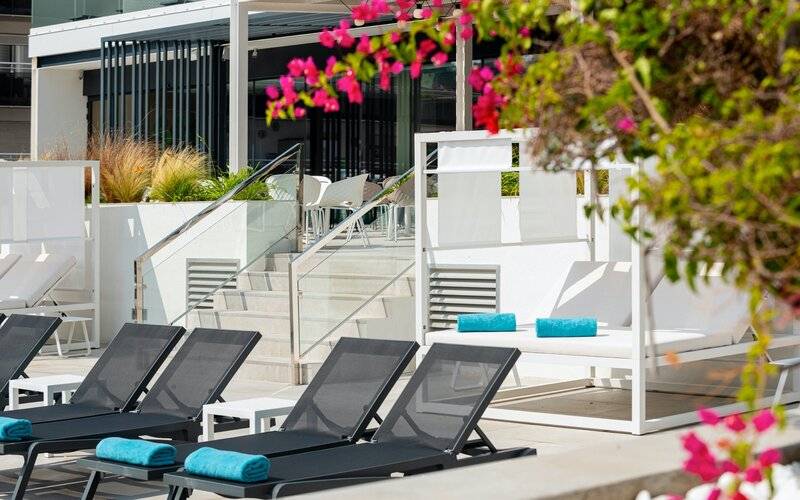 Relaxing at Hotel L'Azure swimming pool Lloret de Mar